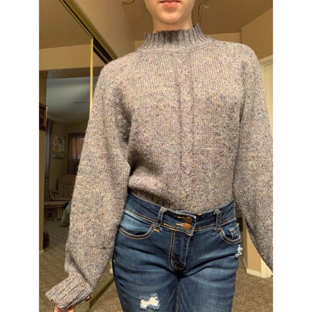 Vintage Mock Turtleneck Sweater